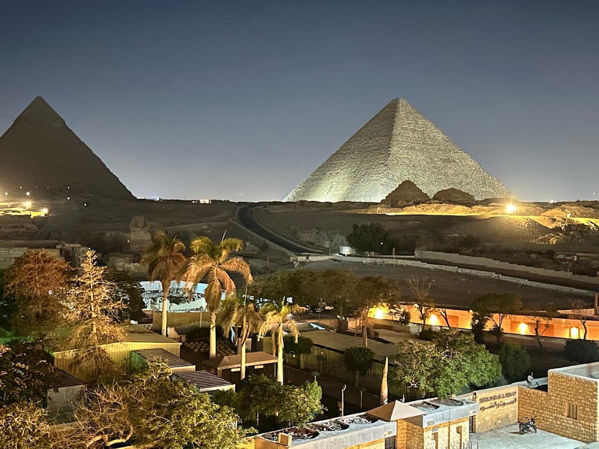 Panorama view pyramids